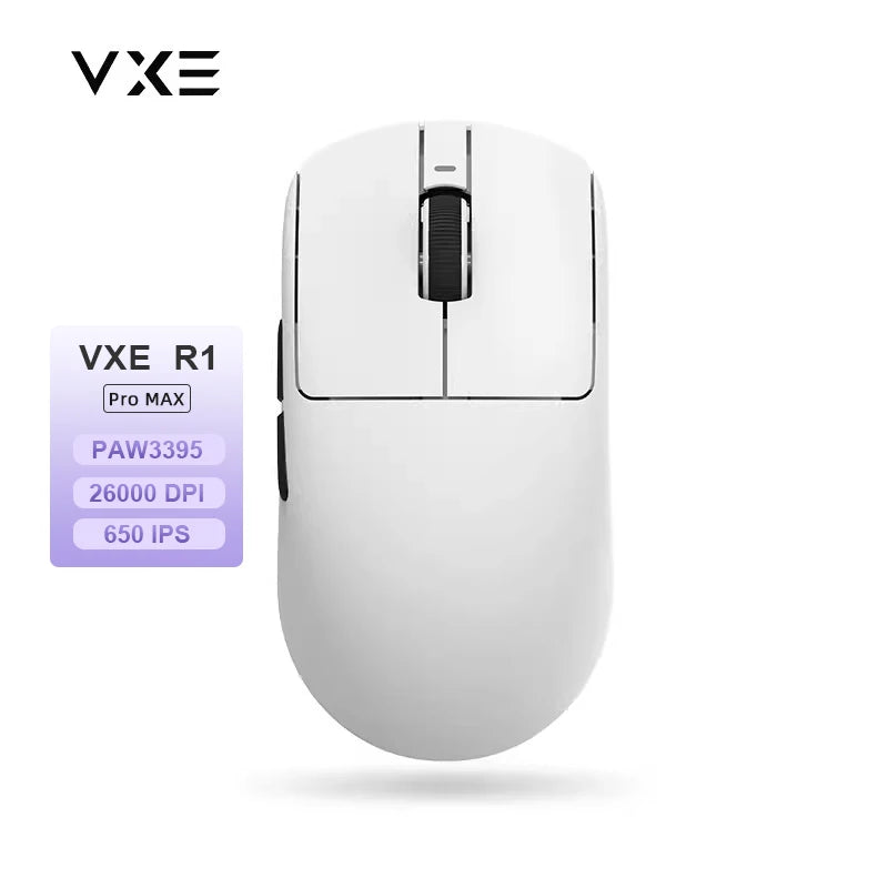 Ratón gaming inalámbrico ATK VXE Dragonfly R1 Pro MAX PAW3395 R1 SE Plus personalizado para esports y FPS, recargable y ligero