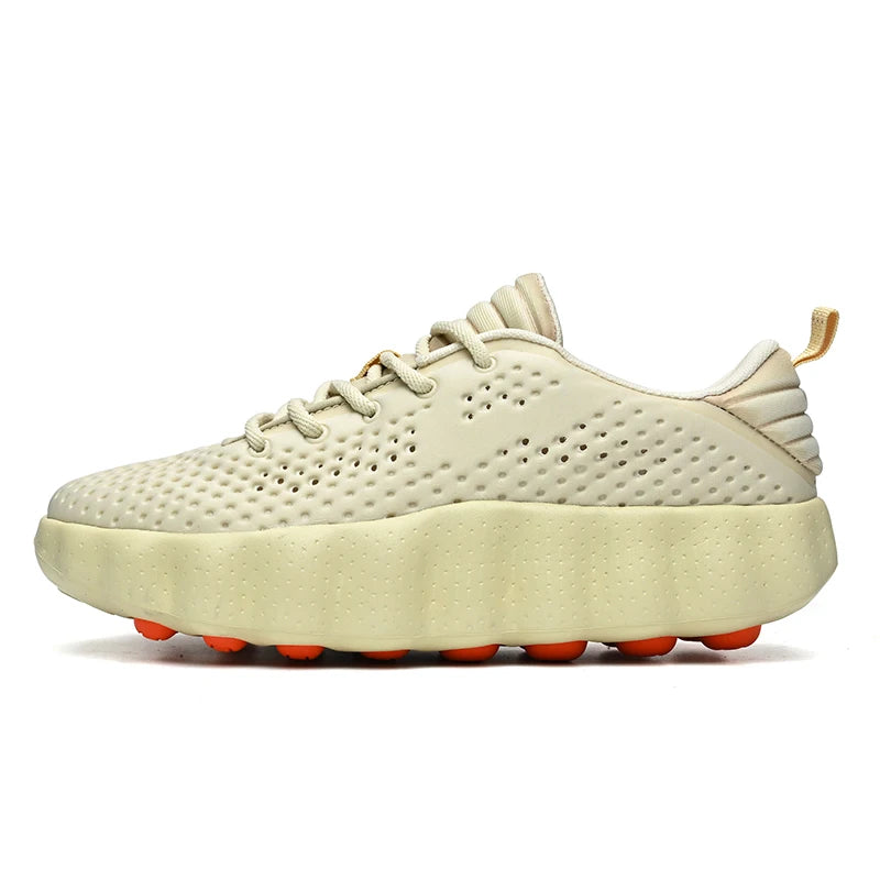 Men's Comfortable Casual Sneakers with Foot Sensing Massage Technology Women's Sports Breathable Lightweight Training Shoes