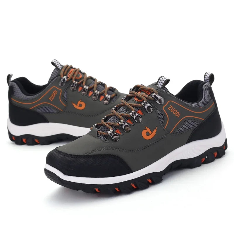 Zapatillas de senderismo EVA para hombre, impermeables, antideslizantes, de cuero, para deportes al aire libre, camping, running y jogging, novedad 2025