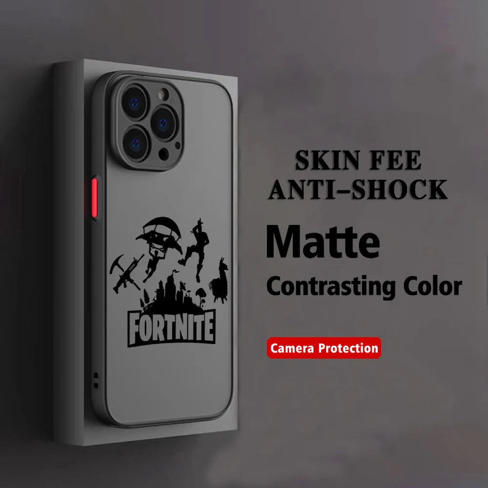 Hot Game F-Fortnites Phone Case For Xiaomi Redmi Note 14 13 12 12S 11 11S 10 10S 9T 9S 8 7 Pro Plus 4G 5G Matte Clear Back Cover