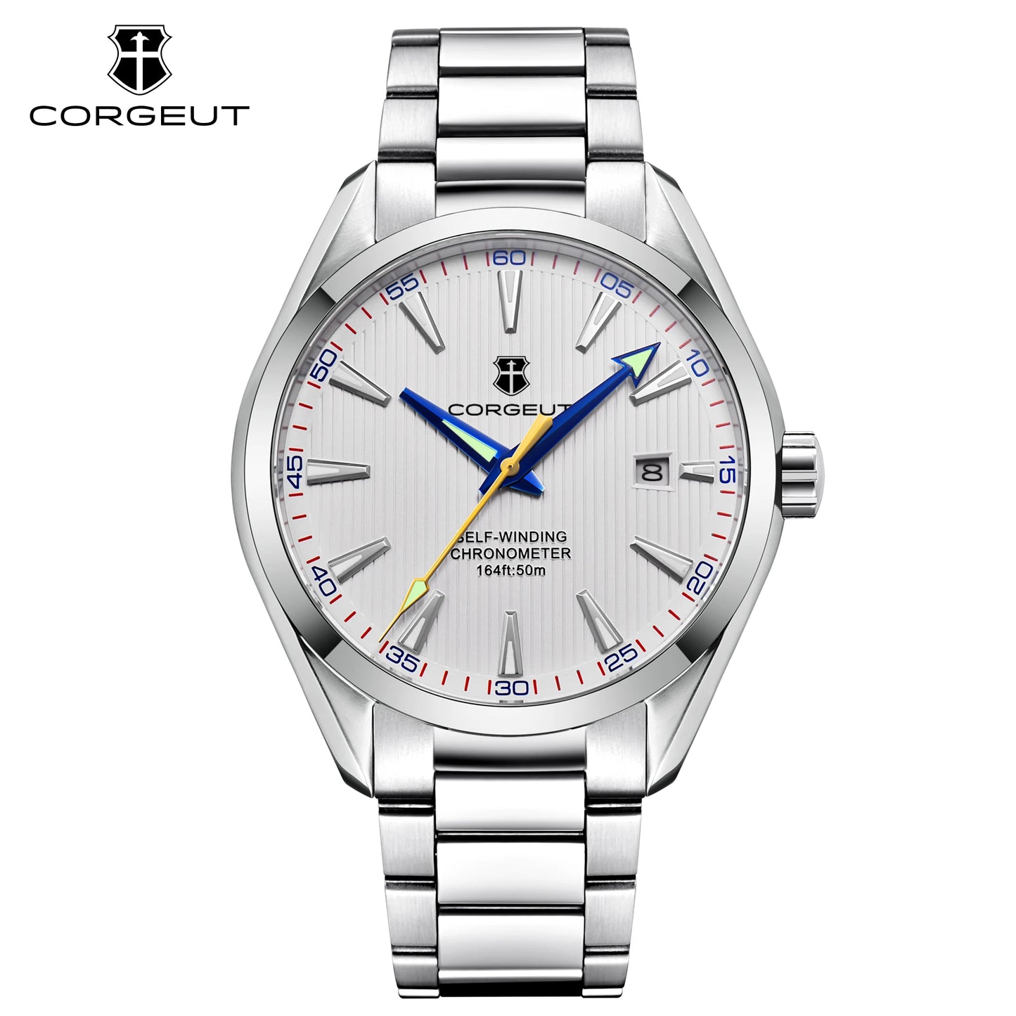 CORGEUT 41mm Luxury NH35 Movement Watch for Men Sapphire Glass Sport Clock Automatic Men's Watch Mechanical Watches