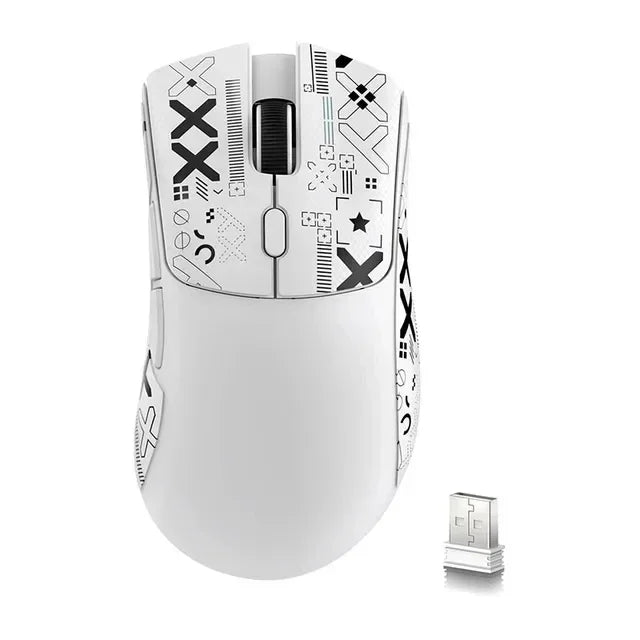 Ratón gaming inalámbrico Bluetooth Attack Shark R1 2.4G USB, 18K DPI, PAW3311, conectividad tri-modo, ligero 59g, para PC, portátil y Mac