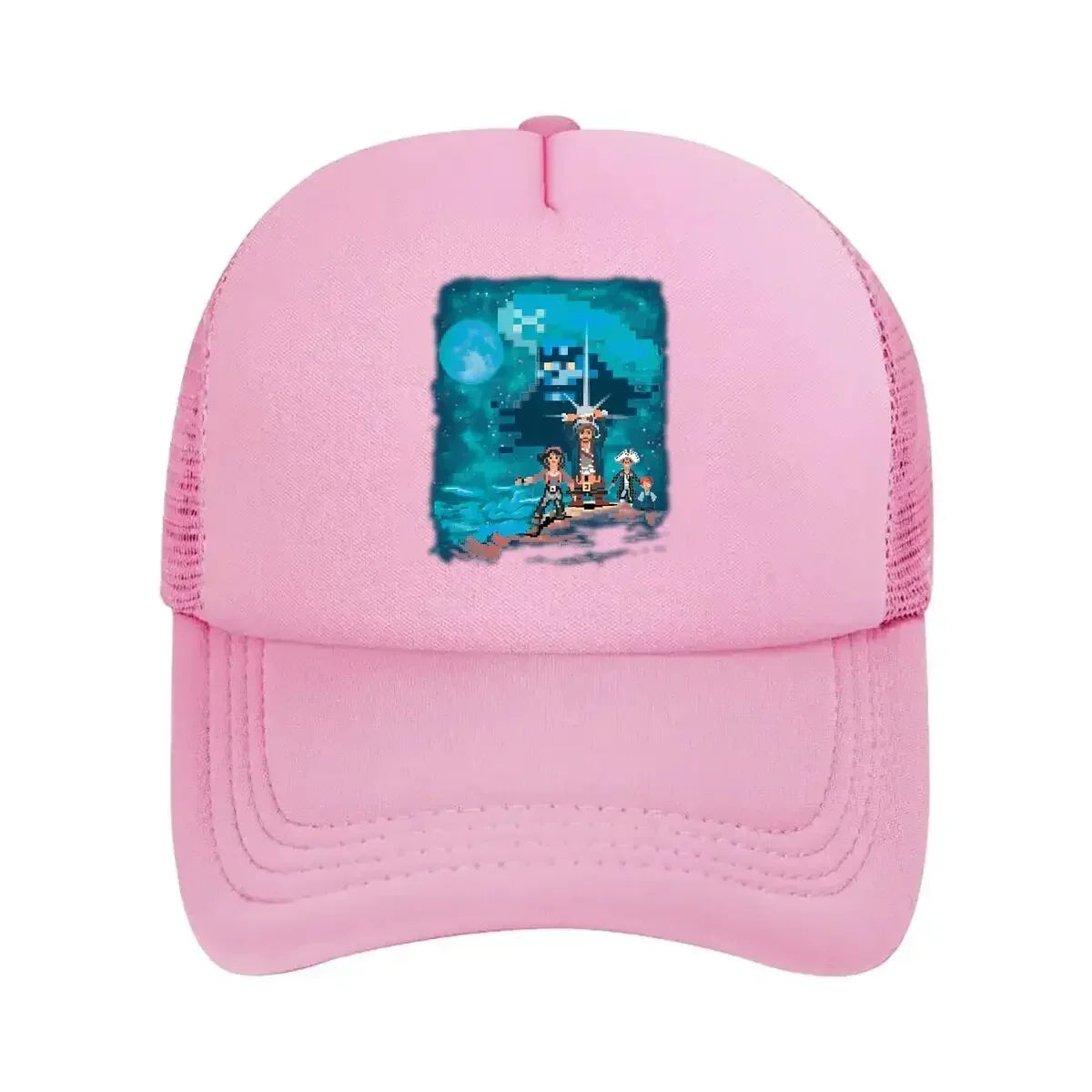 2026 Pixel Adventure Retro, 8 - Bit - Style Character Graphic Art Design Mesh Baseball Cap
