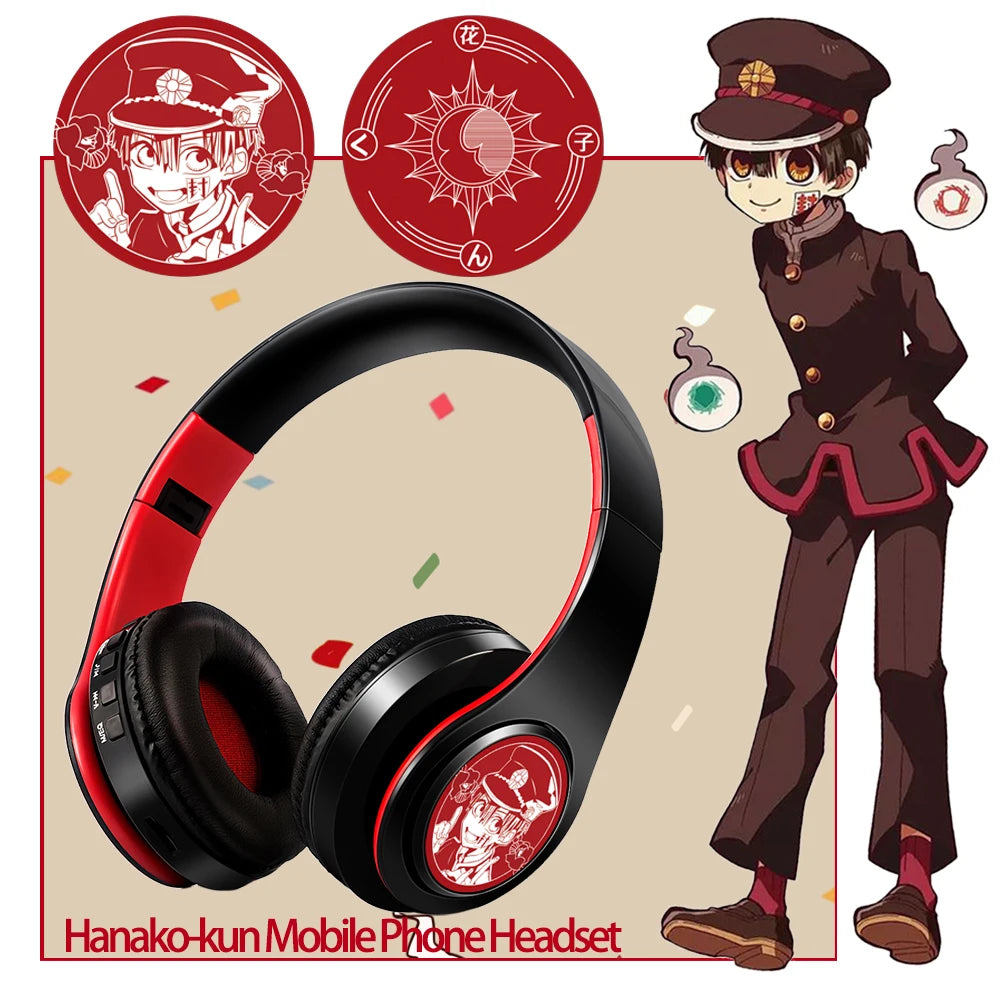 Miku Nakano Sanjiu Cosplay Bluetooth Headset 5.0 Over-ear Stereo Anime Headphones for Mobile Phone
