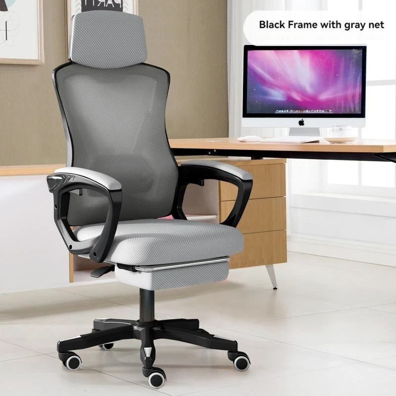 High Density Sponge Mesh Office New Design Home Office Furniture Comfortable Chair with Footrest