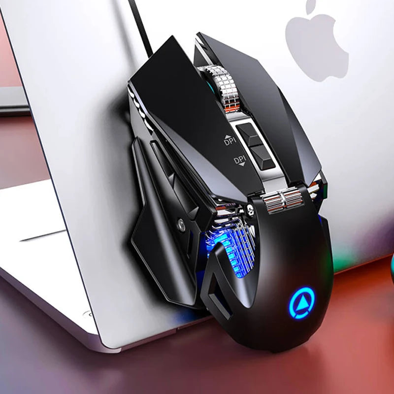 Wired RGB Backlit Esports Gaming Mouse 200-7200 DPI Adjustable, USB Wired for PC Laptop FPS Games