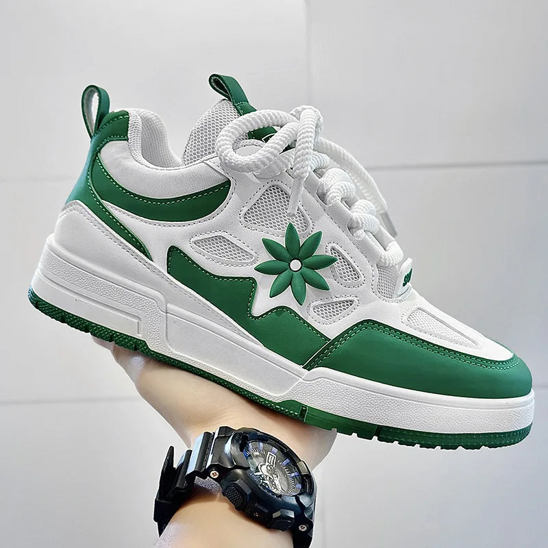 Zapatillas de moda para hombre, estilo urbano y skate, de marca de lujo, para entrenamiento, con malla transpirable, calzado casual masculino