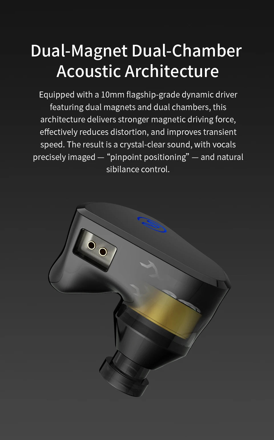 CVJ X R2E3 Medusa  Dynamic Driver In-Ear Earphone Dual Layer Acoustic Design Venting System Perfect for Audiophiles Unleash