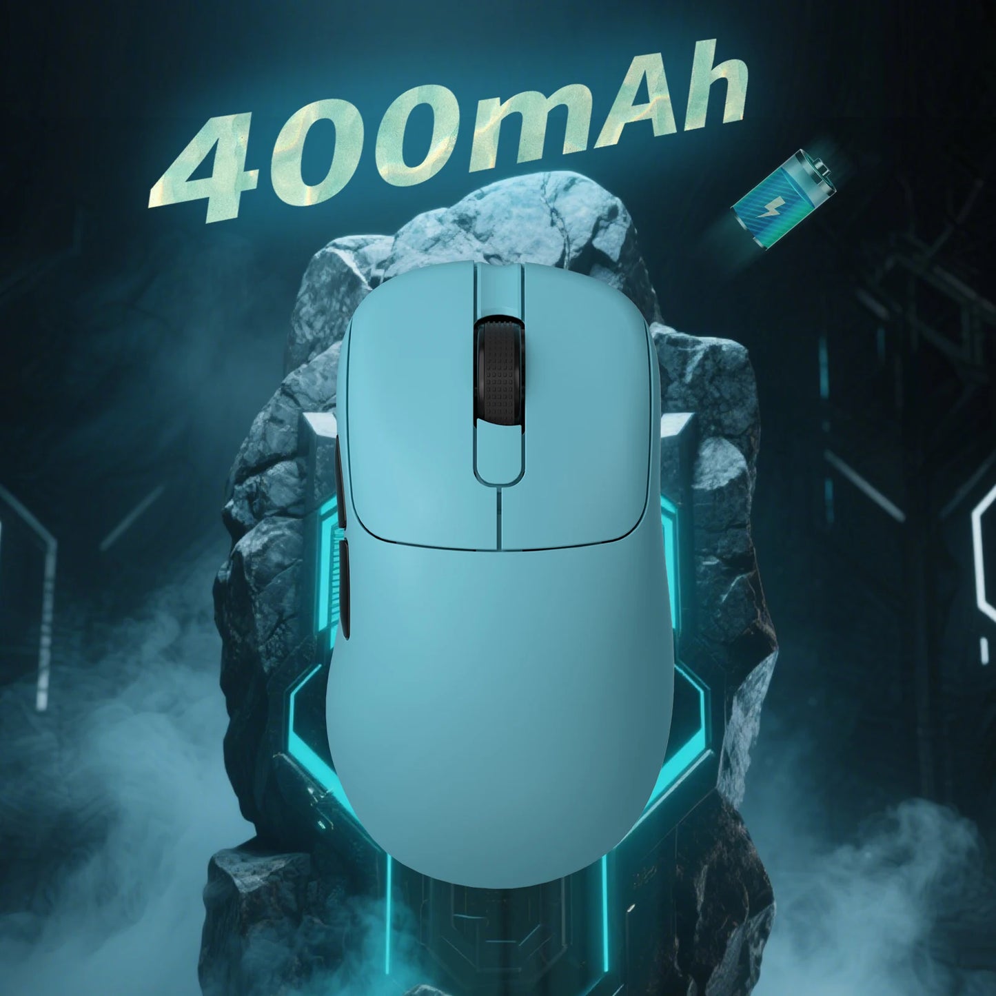 AJAZZ AJ179 APEX Gaming Mouse with Color Screen Dock, Magnetic Charging, 8000Hz High-Frequency /, Tri-Mode (PAW3950) Right-Hande