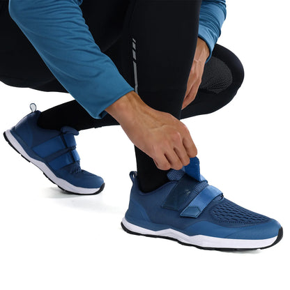 Santic Cycling Shoes Multi-purpose Running SPD Indoor Leisure Shoes Rubber Sole Hook Loop Design 3D Mesh Fabric Sneakers Unisex