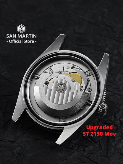 San Martin New 37mm BB54 Vintage Diver Watch ST2130 Automatic Mechanical Men Wristwatch Sapphire Luminous Waterproof 200m SN0138