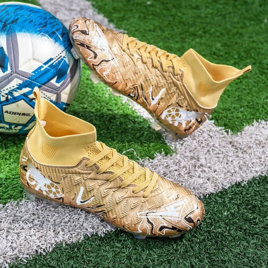 Professional Adult Men's Breathable Football Shoes With Long Studs Wear-Resistant Anti Slip