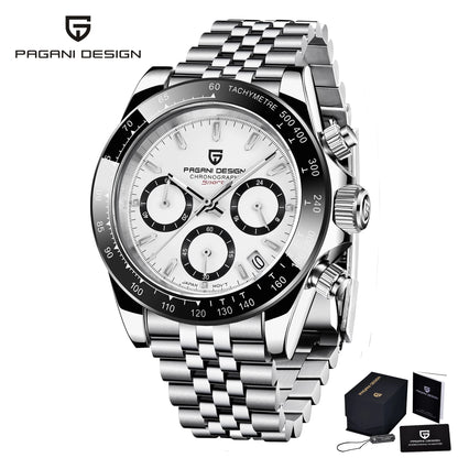 PAGANI DESIGN 2026 NEW 1664 Meteorite Dial Men's Watches Luxury Sapphire Quartz watch for men Sport Chronograph men Reloj Hombre