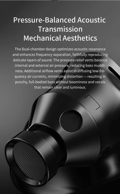 CVJ X R2E3 Medusa  Dynamic Driver In-Ear Earphone Dual Layer Acoustic Design Venting System Perfect for Audiophiles Unleash