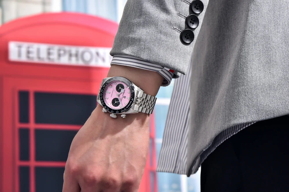 New PAGANI DESIGN 2026 Panda Retro Mens Watch Luxury Quartz Watch Men Speed Chronograph AR Sapphire Luminous Local Shipping