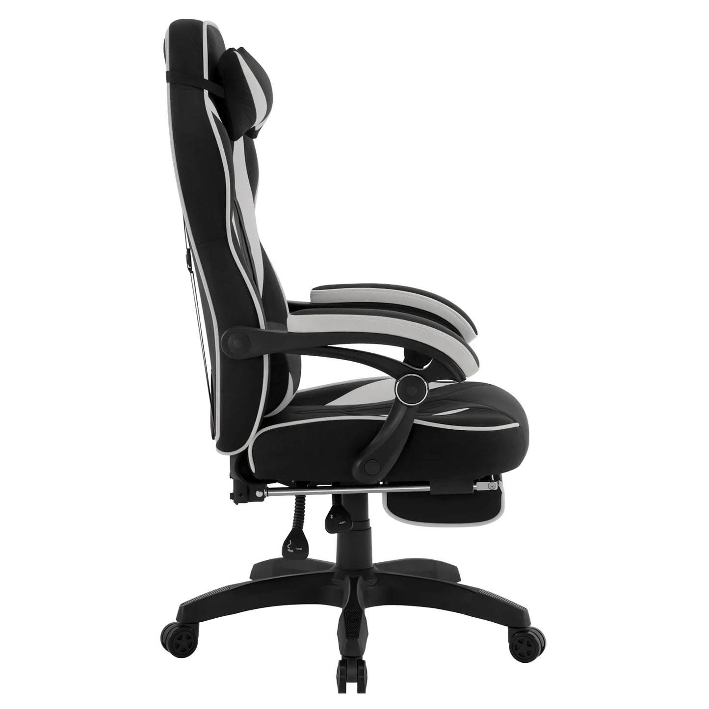WOLTU Executive Office Chair Breathable Gaming Chair Ergonomic Gamer Computer Chair with Lumbar Cushion Headrest Footrest
