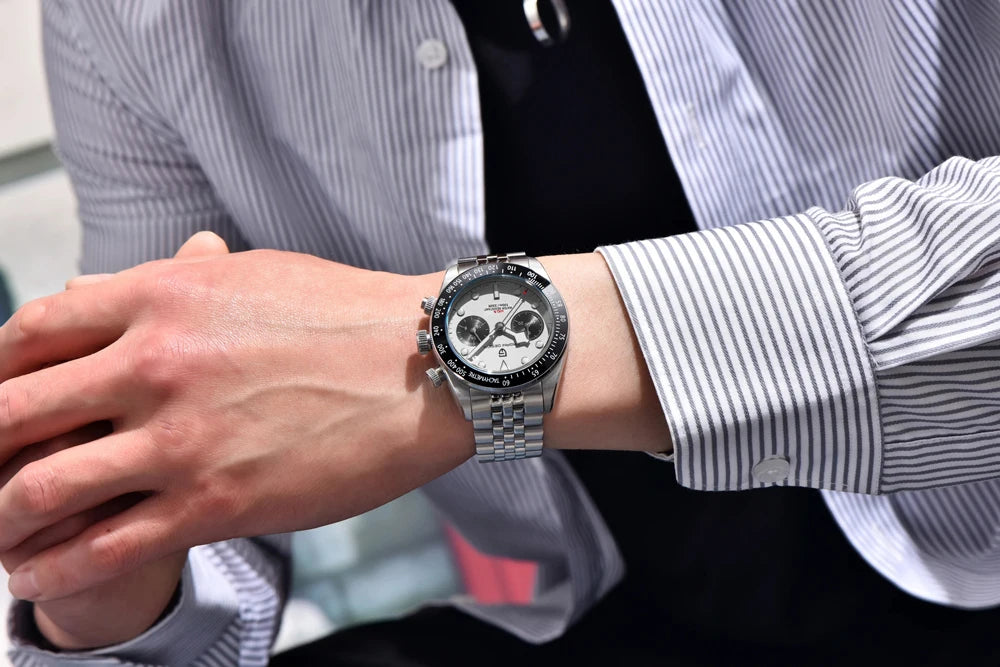 2026 New PAGANI Panda DESIGN Mens Watch Luxury Quartz Speed Sports Chronograph Watch Men AR Sapphire Luminous water lock