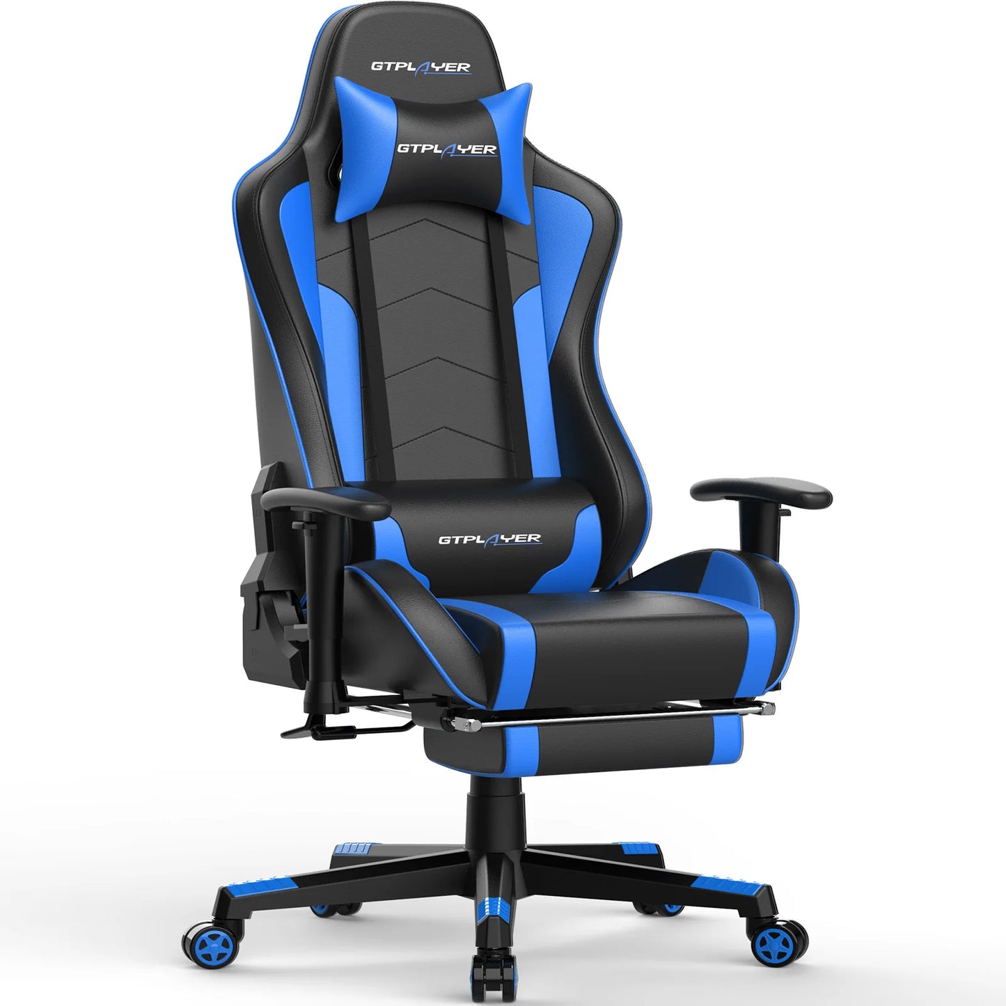 GTPLAYER Gaming chair with Footrests Bluetooth loudspeaker Music chair Ergonomic Computer chair Desk chair