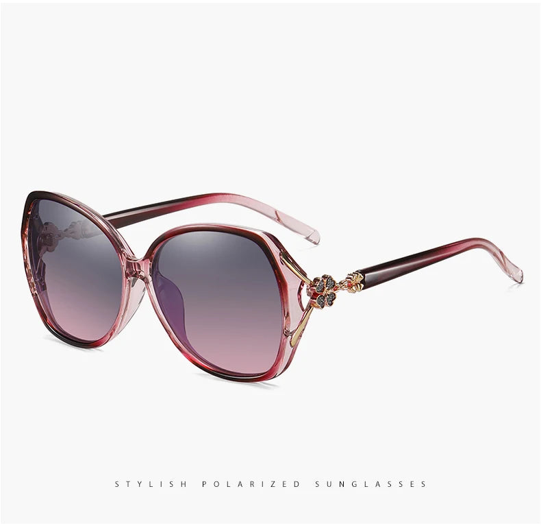 2021 Luxury Women Polarized Sunglasses Latest Lady's  UV400 Protection Crystal Feminin Cool Sun Glasses Diamond Vintage Gafas