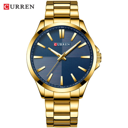 Montre pour homme CURREN – Modèle de luxe, étanche, style militaire, en acier inoxydable – Montre-bracelet sportive (réf. 8322)
