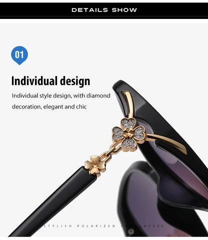 2021 Luxury Women Polarized Sunglasses Latest Lady's  UV400 Protection Crystal Feminin Cool Sun Glasses Diamond Vintage Gafas