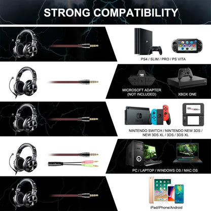 Oneodio A71 Wired Over Ear HiFi Headphones With Mic Studio DJ Headphone Professional Monitor Recording Mixing Headset For Gaming