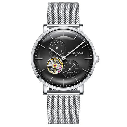 Reloj mecánico para hombre Carnival – Reloj de pulsera automático de lujo con cristal de zafiro