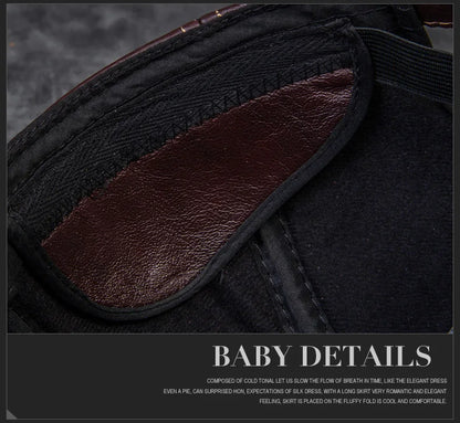 2025 Male Genuine Leather Cowhide 56-60CM Black/Brown Baseball Caps Eagle Print For Man Casual Street Gf Gorras Dad Hat