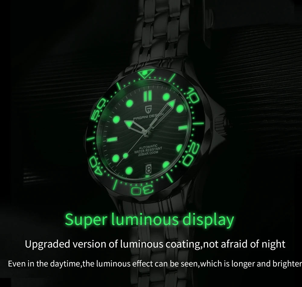 2022 New PAGANI DESIGN 1685 Men's Watches Mechanical Wristwatch for men Automatic watch men Japan NH35A 20Bar Dive Clock