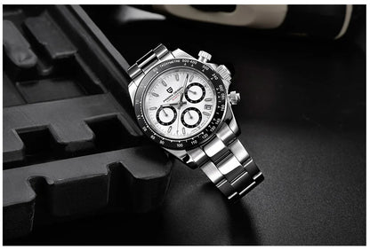 2026 New PAGANI DESIGN Chronograph Luxury Quartz Wrist Watch For Men Automatic Date 100M Waterproof JAPAN VK63 Movt Reloj Hombre