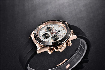 PAGANI DESIGN 2026 NEW 1664 Meteorite Dial Men's Watches Luxury Sapphire Quartz watch for men Sport Chronograph men Reloj Hombre