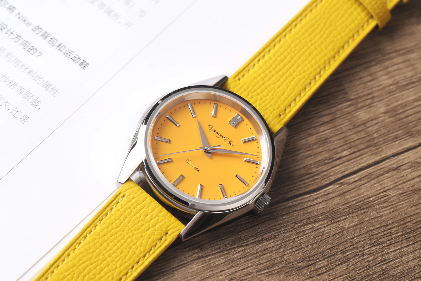 【Escapement time】Quartz Watch 40mm Case VH31  Heat Treatment Hand