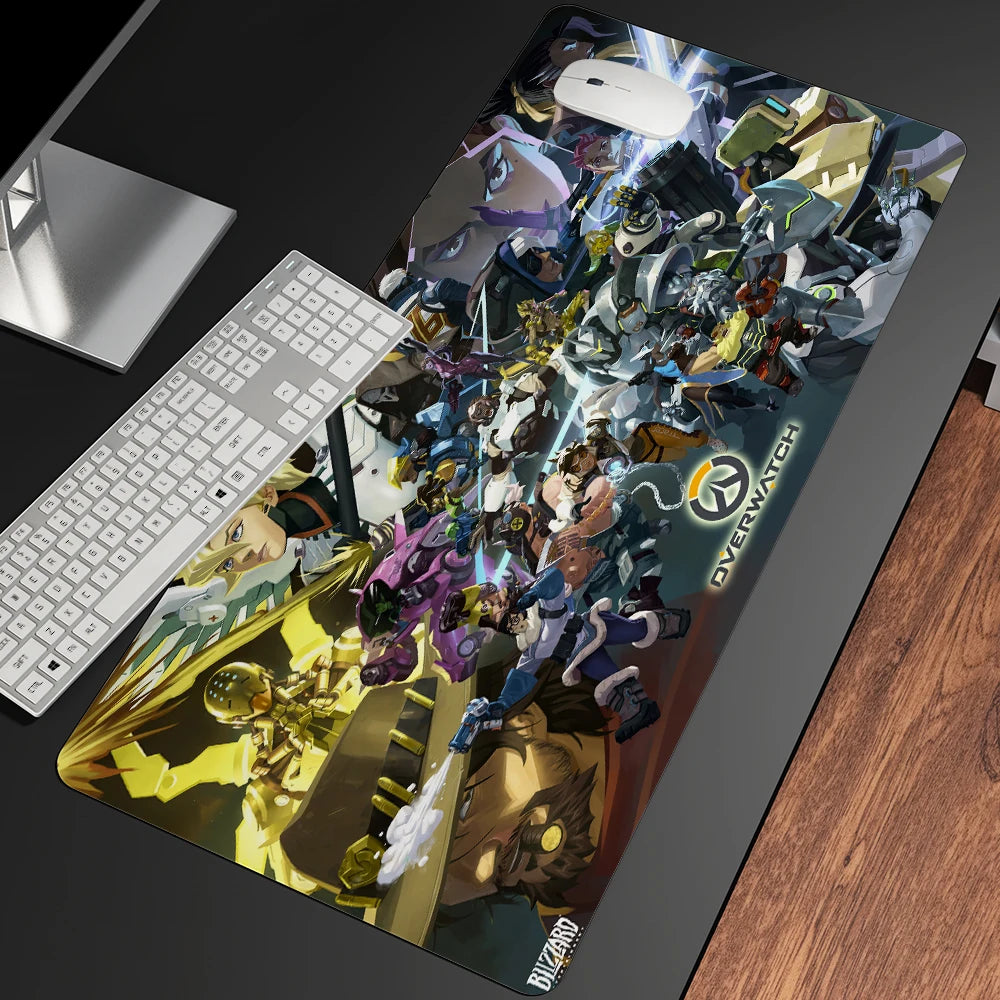 XXL Gaming Anime Mouse Pad Large Mouse Mat Girl Keyboard Computer PC  Edge Desk Mat For Overwatch/cs Go Gamer Mousepad