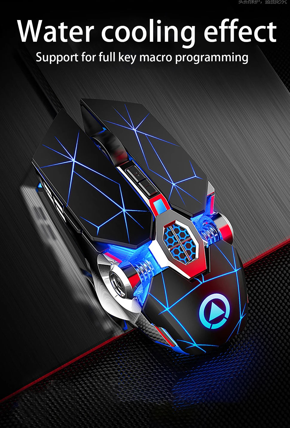 New Professional Gaming Mouse 3200dpi 7 Buttons Backlit Computer Mouse Support Macro Definition Mechanical Wired Silent Mouse