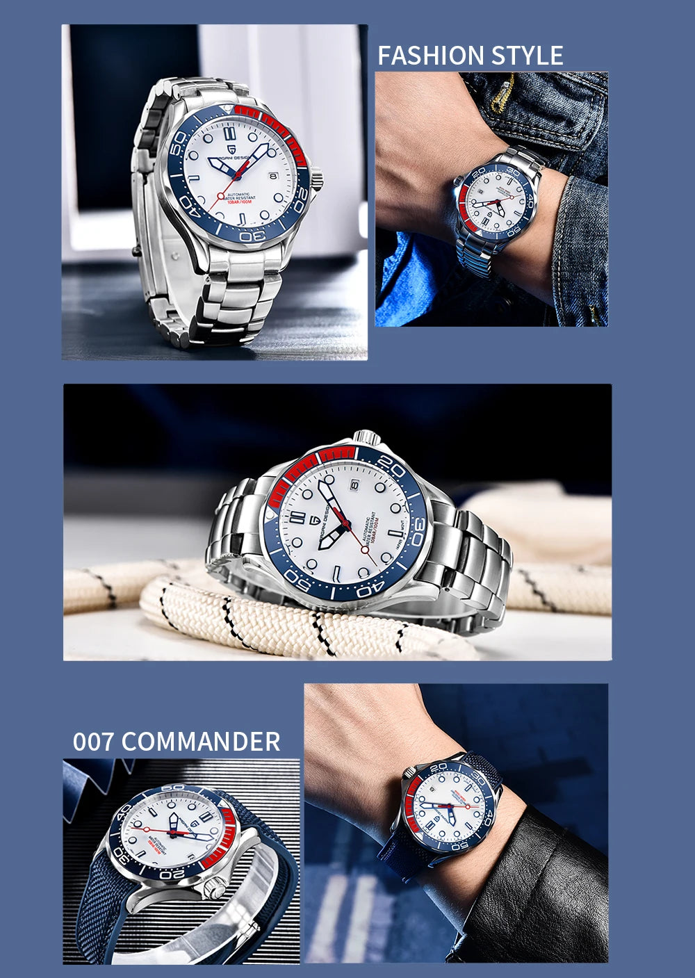 2025 New PAGANI DESIGN Men's Watches Luxury Automatic Watch For Men NH35A Mechanical Wrist watch Men AR Sapphire crystal Clock