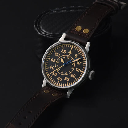 Hruodland 2025 New Pilot Men's Automatic Mechanical Watch Pt5000 Sapphire Luminous C3 Stainless Steel Waterproof 10Bar reloj hom