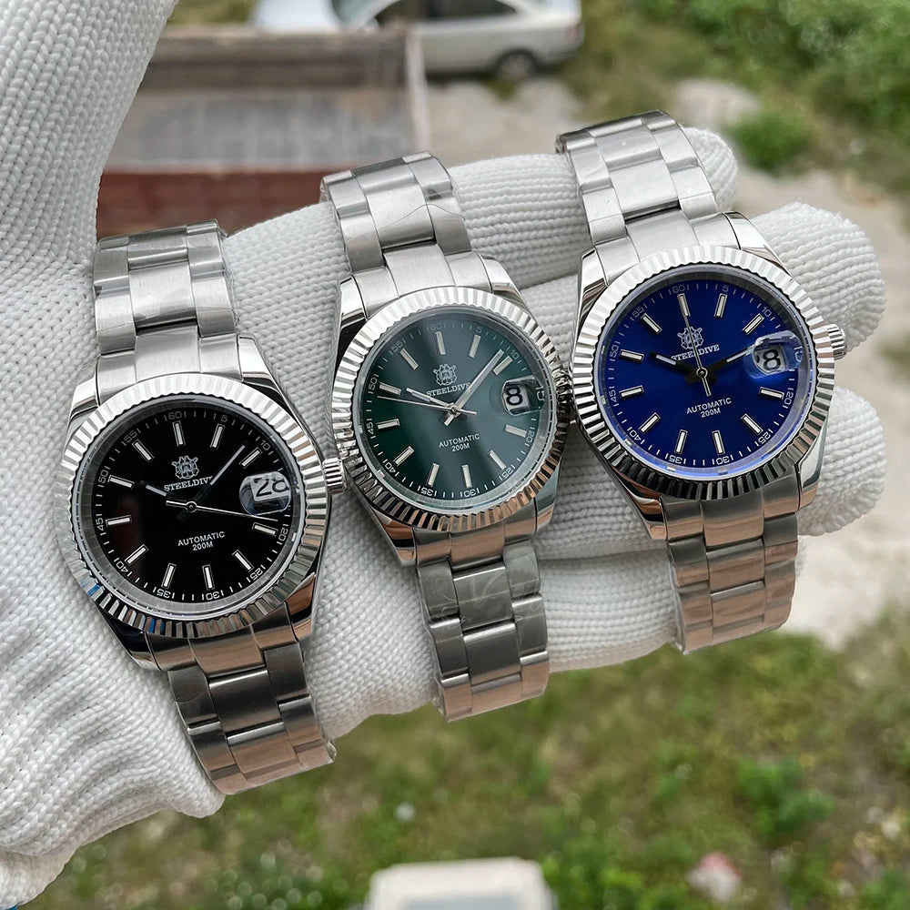 Steeldive SD1933 New Arrival 39MM Stainless Steel Case Sapphire Glass NH35 Automatic Dive Watch with Date