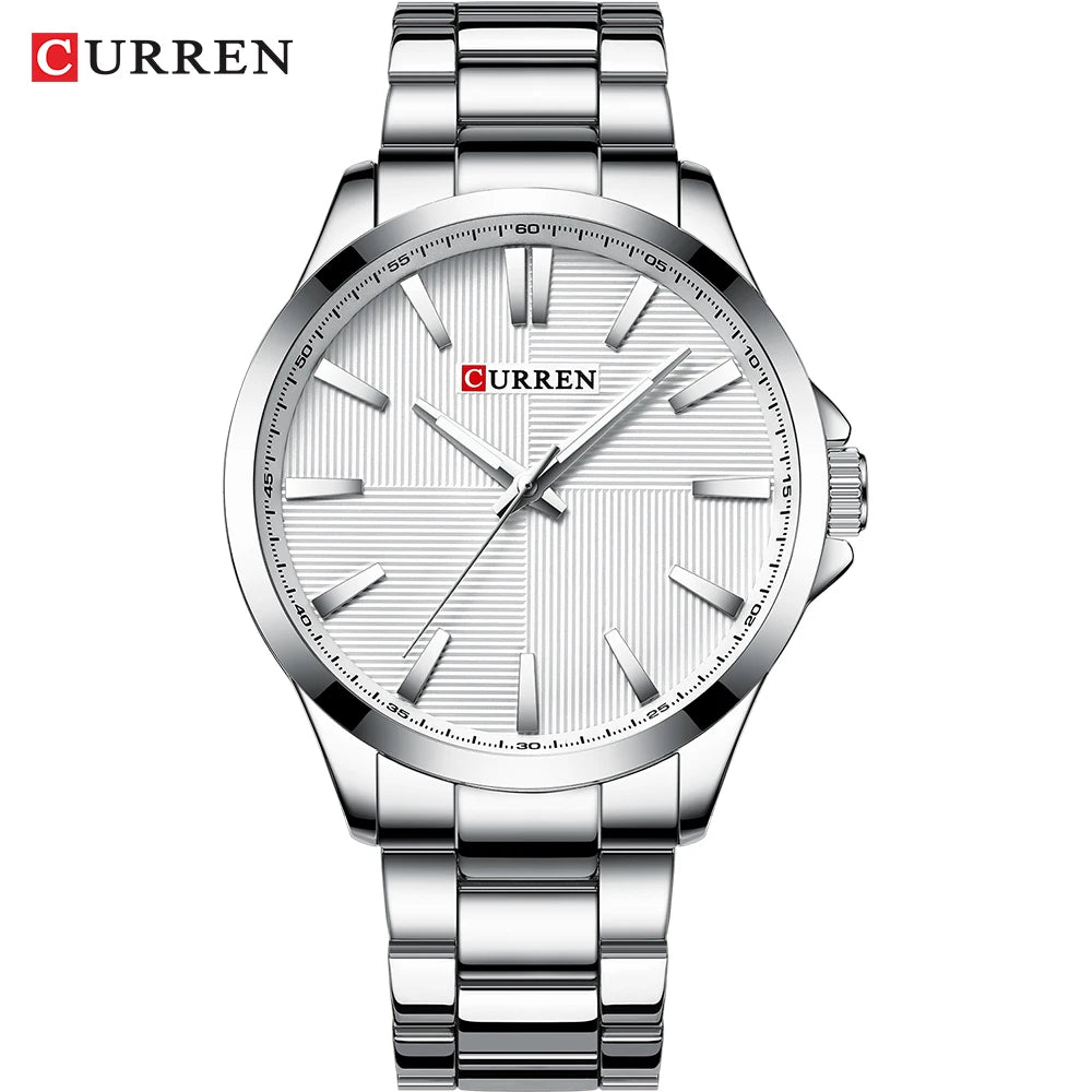 Montre pour homme CURREN – Modèle de luxe, étanche, style militaire, en acier inoxydable – Montre-bracelet sportive (réf. 8322)