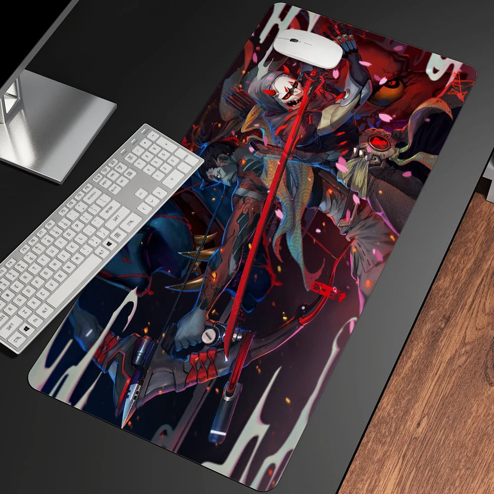 XXL Gaming Anime Mouse Pad Large Mouse Mat Girl Keyboard Computer PC  Edge Desk Mat For Overwatch/cs Go Gamer Mousepad