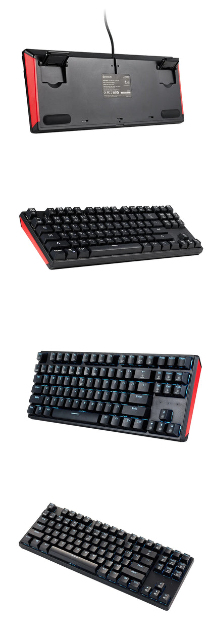 HEXGEARS Mechanical Keyboard Gaming Hot-Swappable Switch Russian 87 Key Waterproof Kailh BOX Switch Keyboard Custom Macro GK12