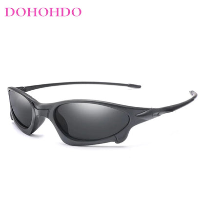 DOHOHDO Brand Design Polarized Sunglasses Men's Driving Sun Glasses Small Size Unique Frame Outdoor Sports Goggles Eyewear UV400