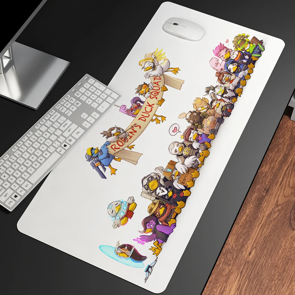 XXL Gaming Anime Mouse Pad Large Mouse Mat Girl Keyboard Computer PC  Edge Desk Mat For Overwatch/cs Go Gamer Mousepad