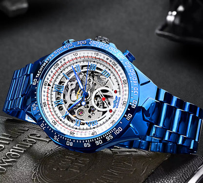 Automatinė mechaninė žemėlapis vyrui iš nerūdijančio plieno