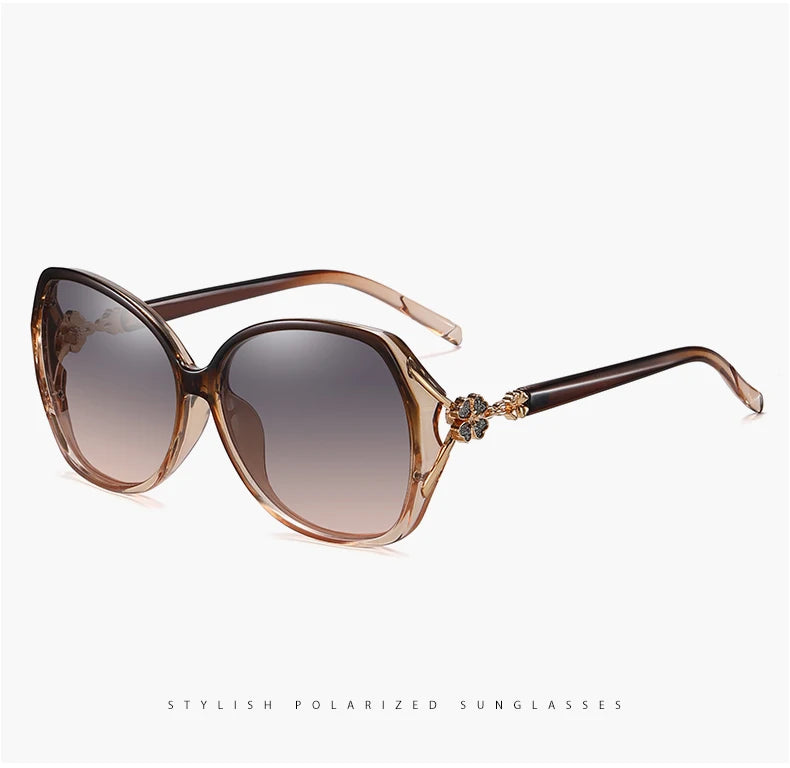 2021 Luxury Women Polarized Sunglasses Latest Lady's  UV400 Protection Crystal Feminin Cool Sun Glasses Diamond Vintage Gafas