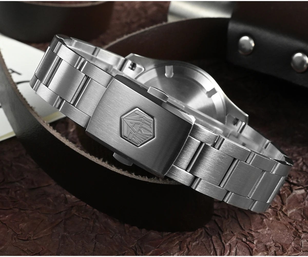 San Martin Men Pilot Watch 37mm Miyota 8215 Fashion Simple Style Military Automatic Mechanical Watches 100m Waterproof BGW-9