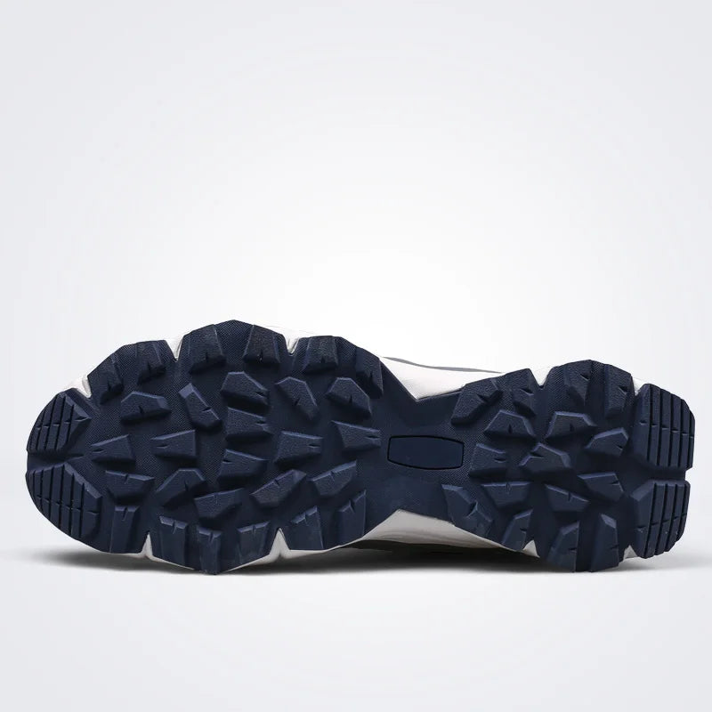 HUMTTO Non-slip Cushioning Running Shoes Men Breathable Mesh Lace-Up Sport Jogging Trekking Shoes Summer Outdoor Light Sneakers