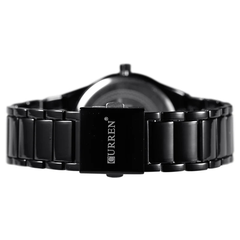 Montre pour homme Curren – Montre de luxe de grande marque, entièrement en acier, avec affichage de la date, montre à quartz tendance, idéale pour un style professionnel.