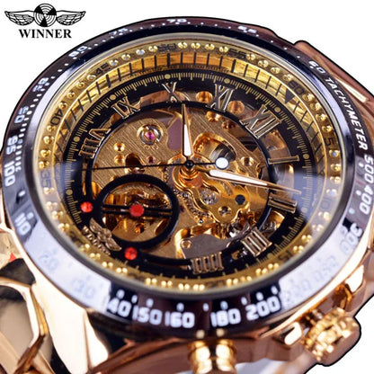 Automatinė mechaninė žemėlapis vyrui iš nerūdijančio plieno