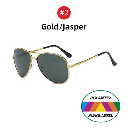 VIVIBEE Classic Men Aviation Polarized Metal Frame Sunglasses Black Women Pilot Style UV400 Sun Glasses 2026 Shades