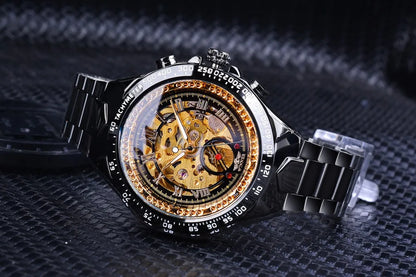Automatinė mechaninė žemėlapis vyrui iš nerūdijančio plieno